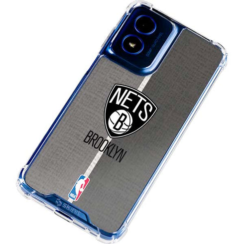 NBA Brooklyn Nets Canvas Moto G 5G (2024) Clear Case
